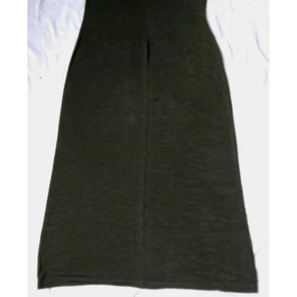 Vintage Coldwater Creek Acetate Blend Stretch Maxi Dress Green Womens Medium - Picture 13 of 13